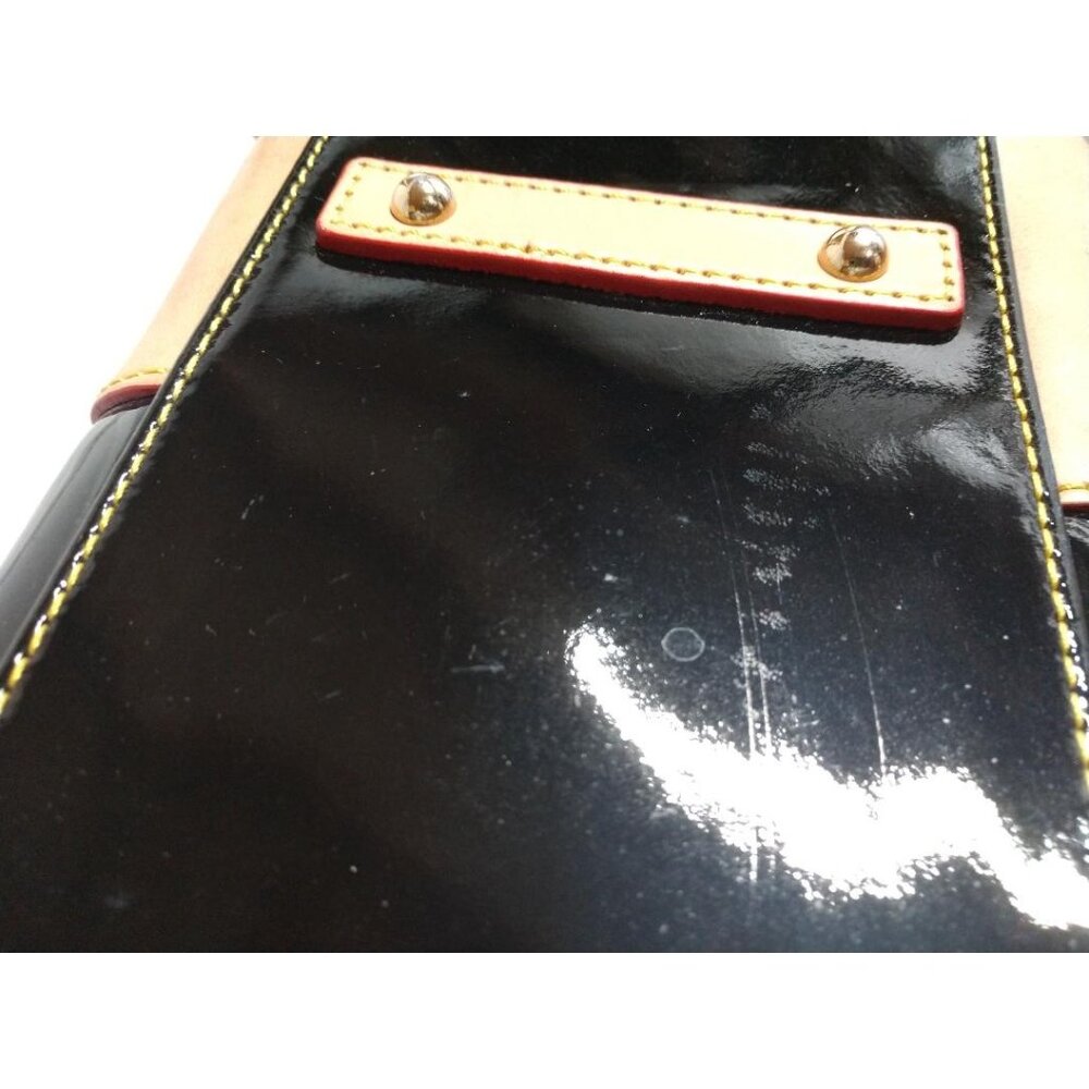 Dooney & Bourke Black & Beige Patent Leather Tote/crossbody & Wristlet Set - Picture 14 of 16